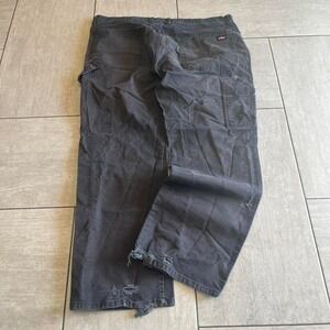 Dickies Mens Black Distressed Carpenter Work Pants 38 x 30
